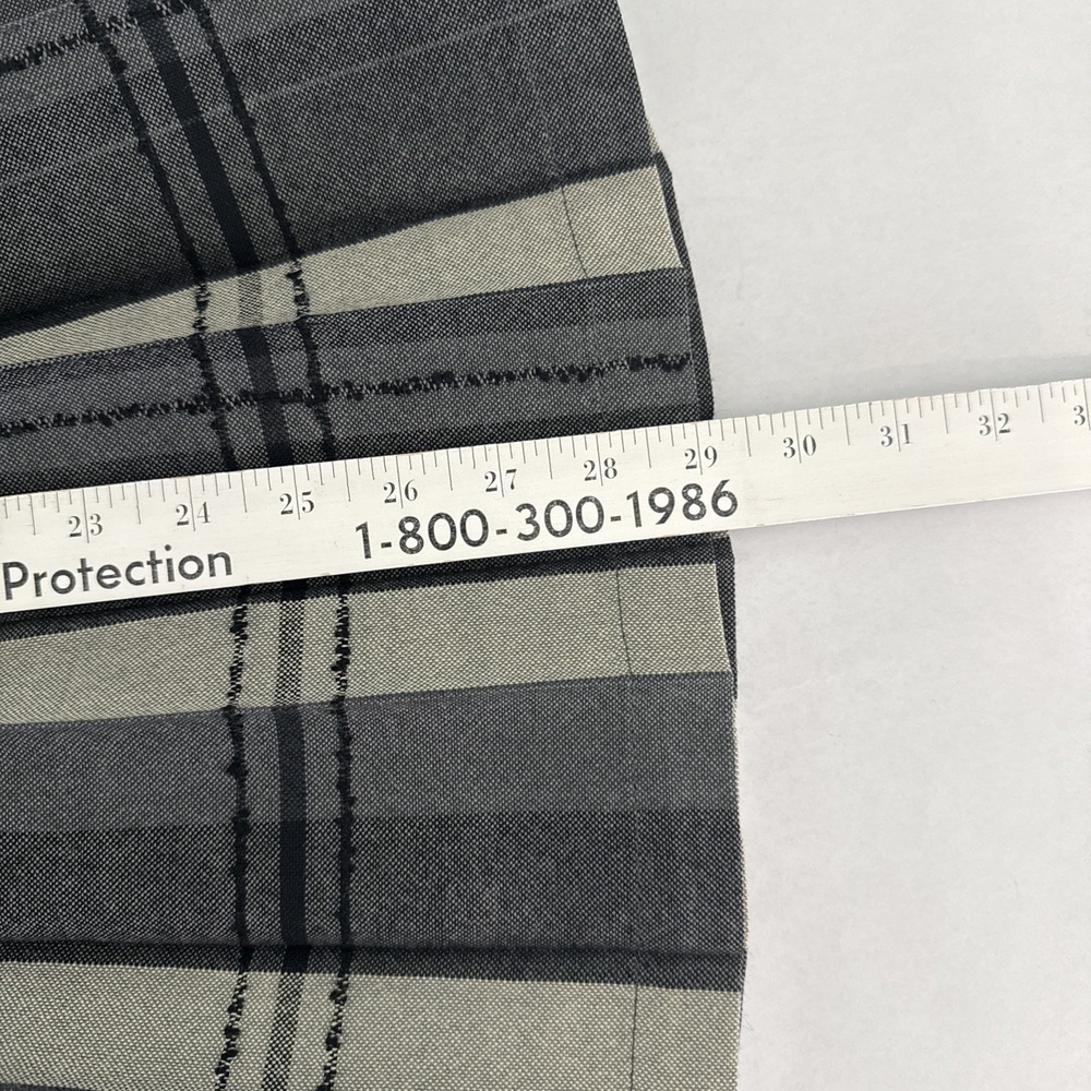 Vintage 60's Highland Queen Virgin Wool Gray Plaid Reversible skirt Women 10 - Picture 7 of 7